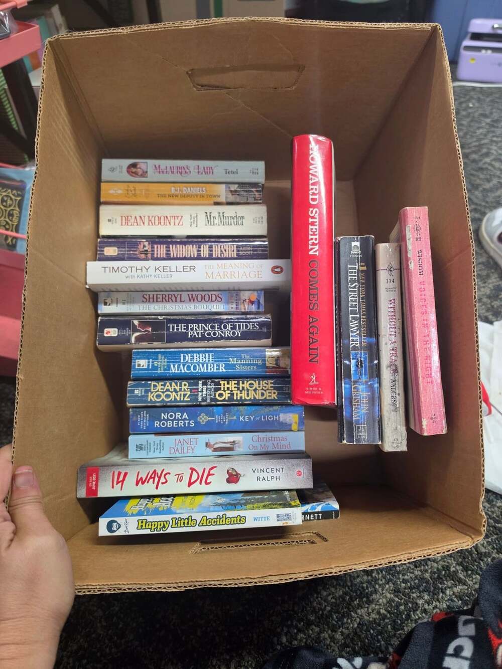 Mixed Fiction Novel Book Lot Assorted Authors and Genres